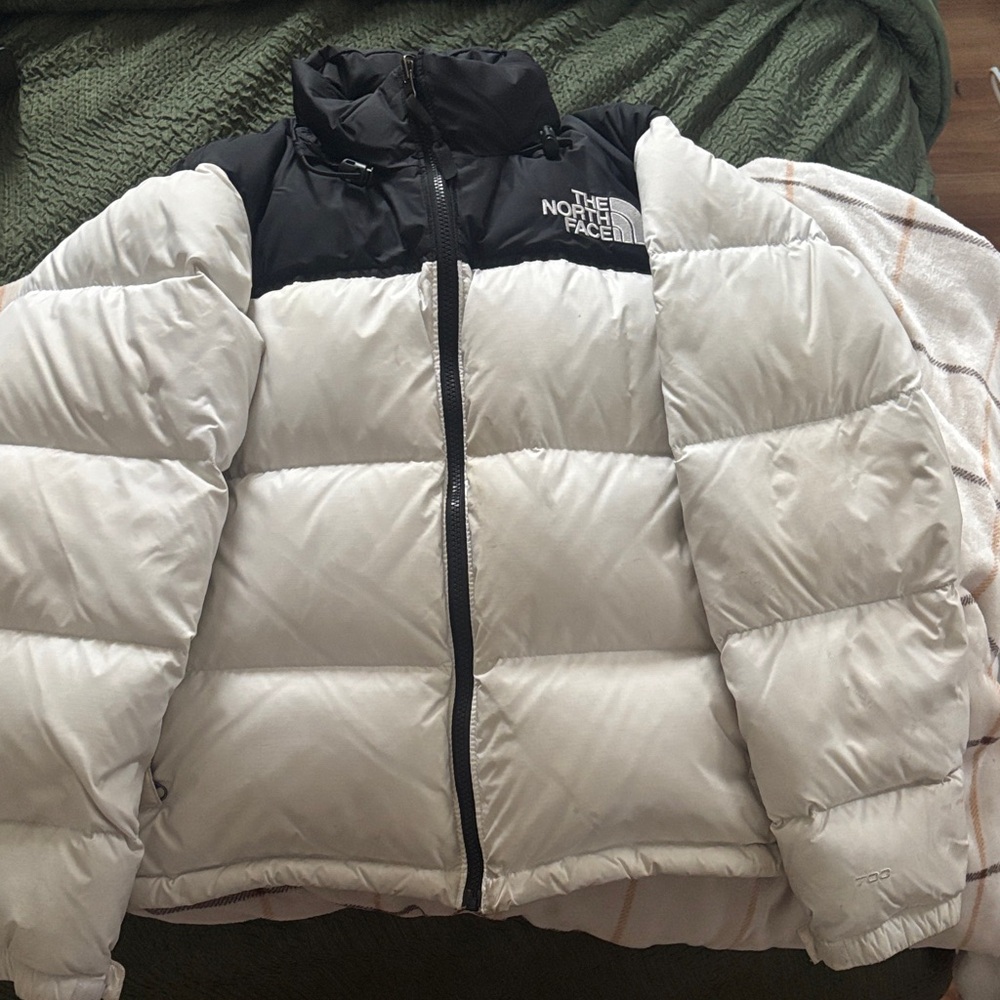 The North Face Black and White Puffer Jacket
